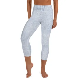 Yoga Capri Leggings Denim Blue