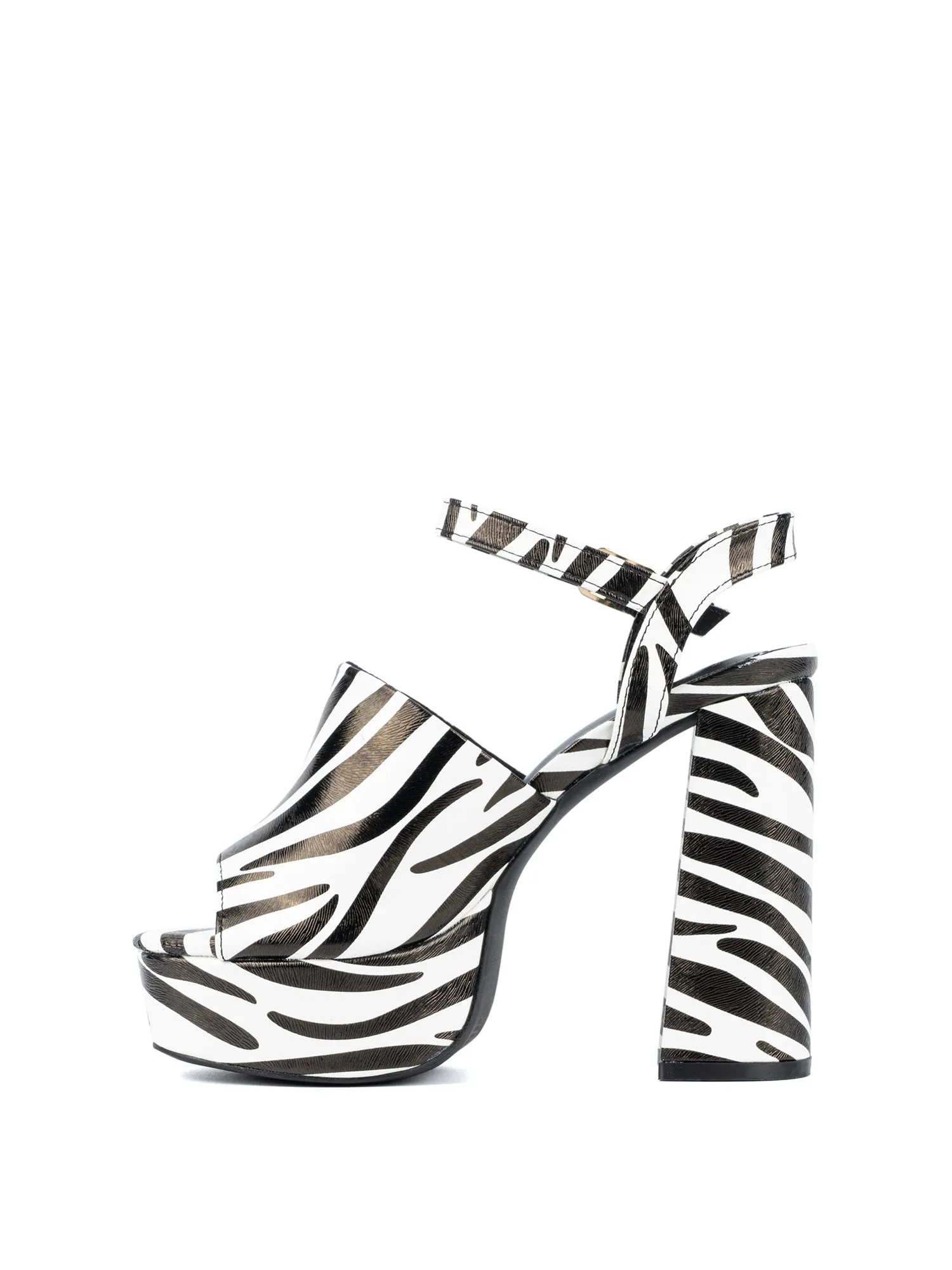 Zebra Platform Heels