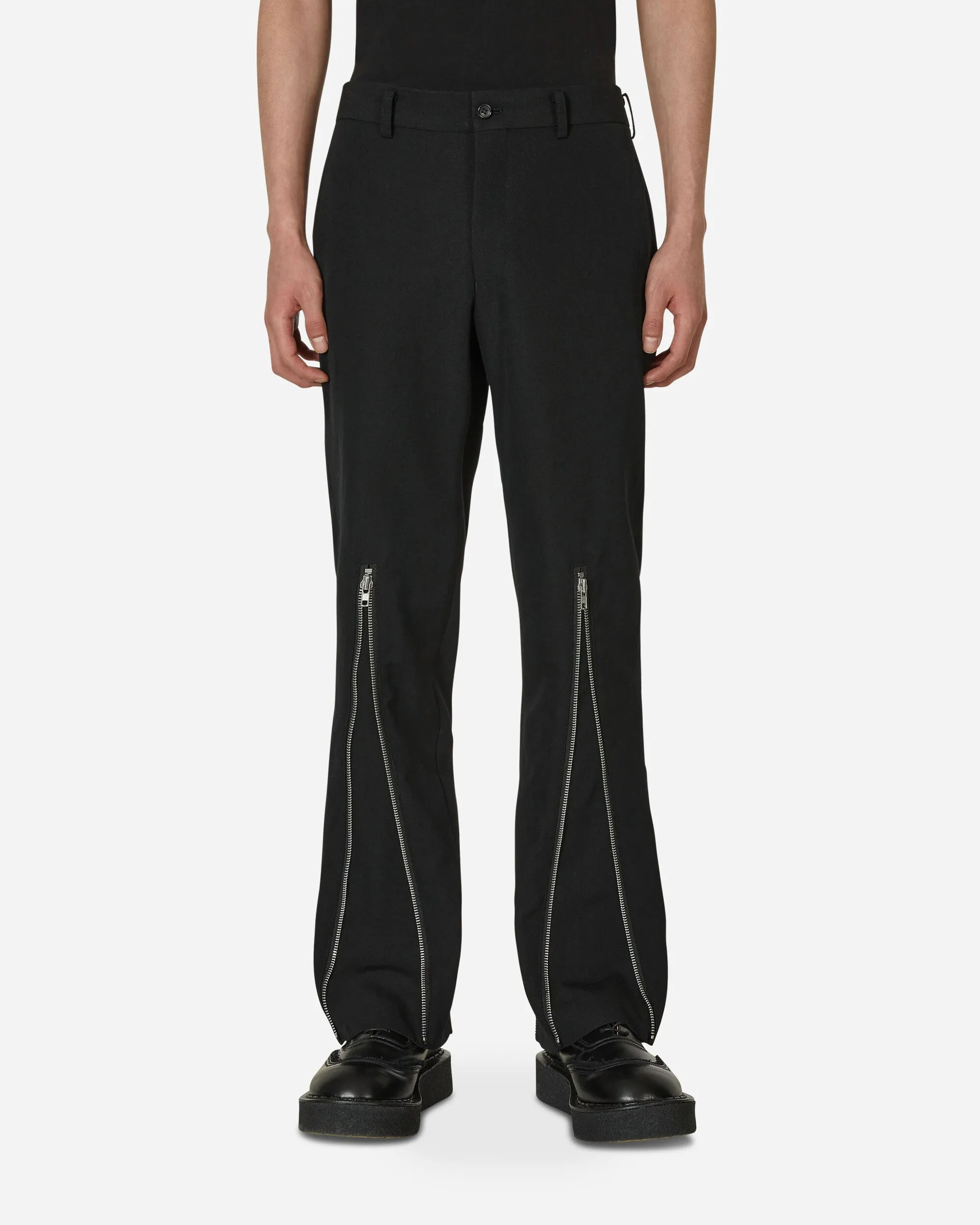 Zipped Trousers Black